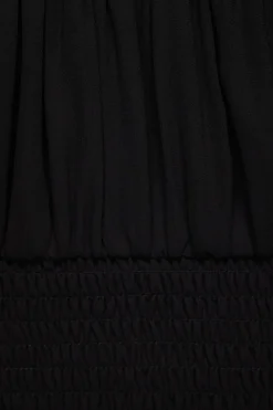 Blouses & Tops | Blouses & Tops-Dynamite Delphine Smocked Top Black