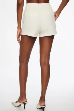 Shorts | Shorts-Dynamite Delta Pleated Tailored Shorts White