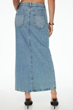 Jeans & Denim | Skirts & Skorts-Dynamite Denim Maxi Skirt Blue