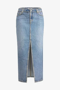 Jeans & Denim | Skirts & Skorts-Dynamite Denim Maxi Skirt Blue