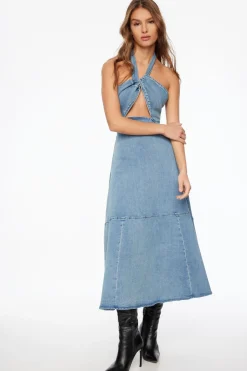 Jeans & Denim | Dresses & Jumpsuits-Dynamite Denim Midi Dress Blue