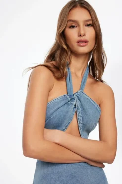 Jeans & Denim | Dresses & Jumpsuits-Dynamite Denim Midi Dress Blue