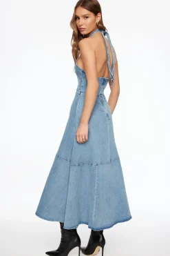 Jeans & Denim | Dresses & Jumpsuits-Dynamite Denim Midi Dress Blue
