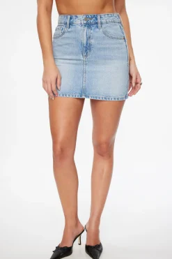 Jeans & Denim | Skirts & Skorts-Dynamite Denim Mini Skirt Blue