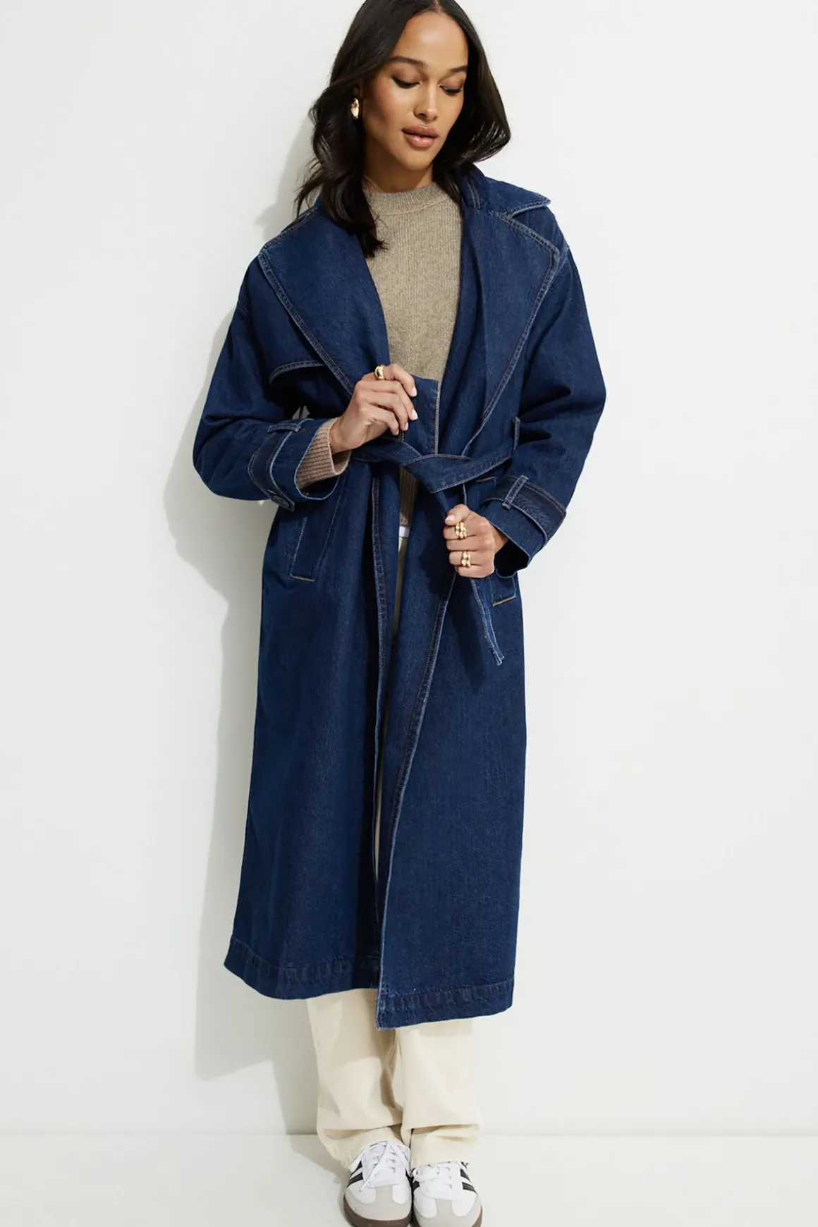 Jeans & Denim | Coats & Jackets-Dynamite Denim Trench Coat Blue