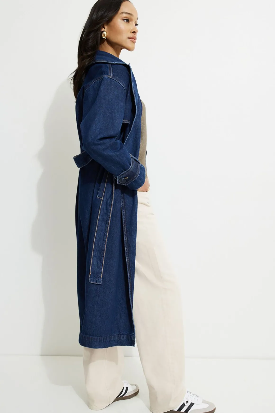 Jeans & Denim | Coats & Jackets-Dynamite Denim Trench Coat Blue