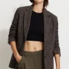 Blazers & Vests | Matching Sets-Dynamite Diana Plaid Oversized Blazer Black