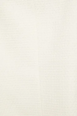 Blazers & Vests-Dynamite Double Breasted Tweed Blazer White