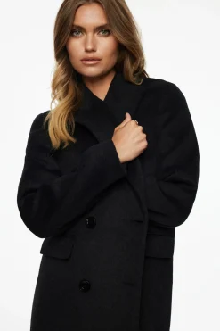Coats & Jackets | Classic Coats-Dynamite Double Breasted Wool Coat Gray