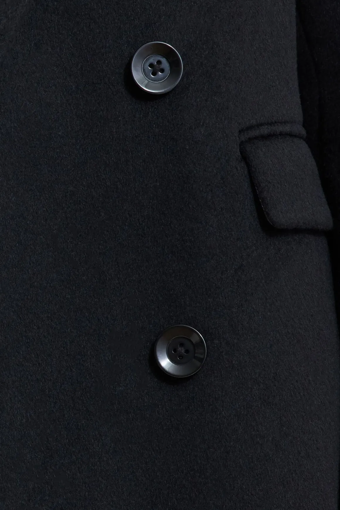 Coats & Jackets | Classic Coats-Dynamite Double Breasted Wool Coat Black