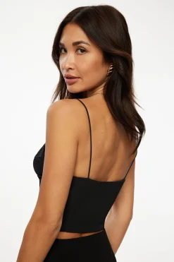 Blouses & Tops | Blouses & Tops-Dynamite Draped Cami Top Black