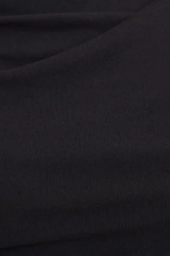 Tees & Tanks | Bestsellers-Dynamite Draped Long Sleeve T-Shirt Black
