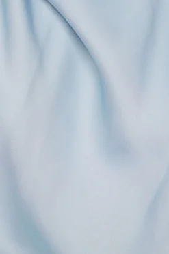 Blouses & Tops | Sleeveless Tops-Dynamite Draped Open Back Satin Top Blue