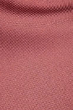 Blouses & Tops | Blouses & Tops-Dynamite Draped Satin Halter Top Burgundy