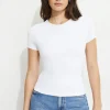 Tees & Tanks | Tees & Tanks-Dynamite Drea Jersey Crewneck T Shirt White