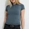 Tees & Tanks | Tees & Tanks-Dynamite Drea Jersey Crewneck T Shirt Green