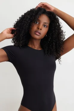 Tees & Tanks | Tees & Tanks-Dynamite Drea Sculpt Bodysuit Black