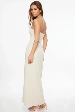 Dresses & Jumpsuits | Midi & Maxi Dresses-Dynamite Elena Maxi Tube Dress Brown