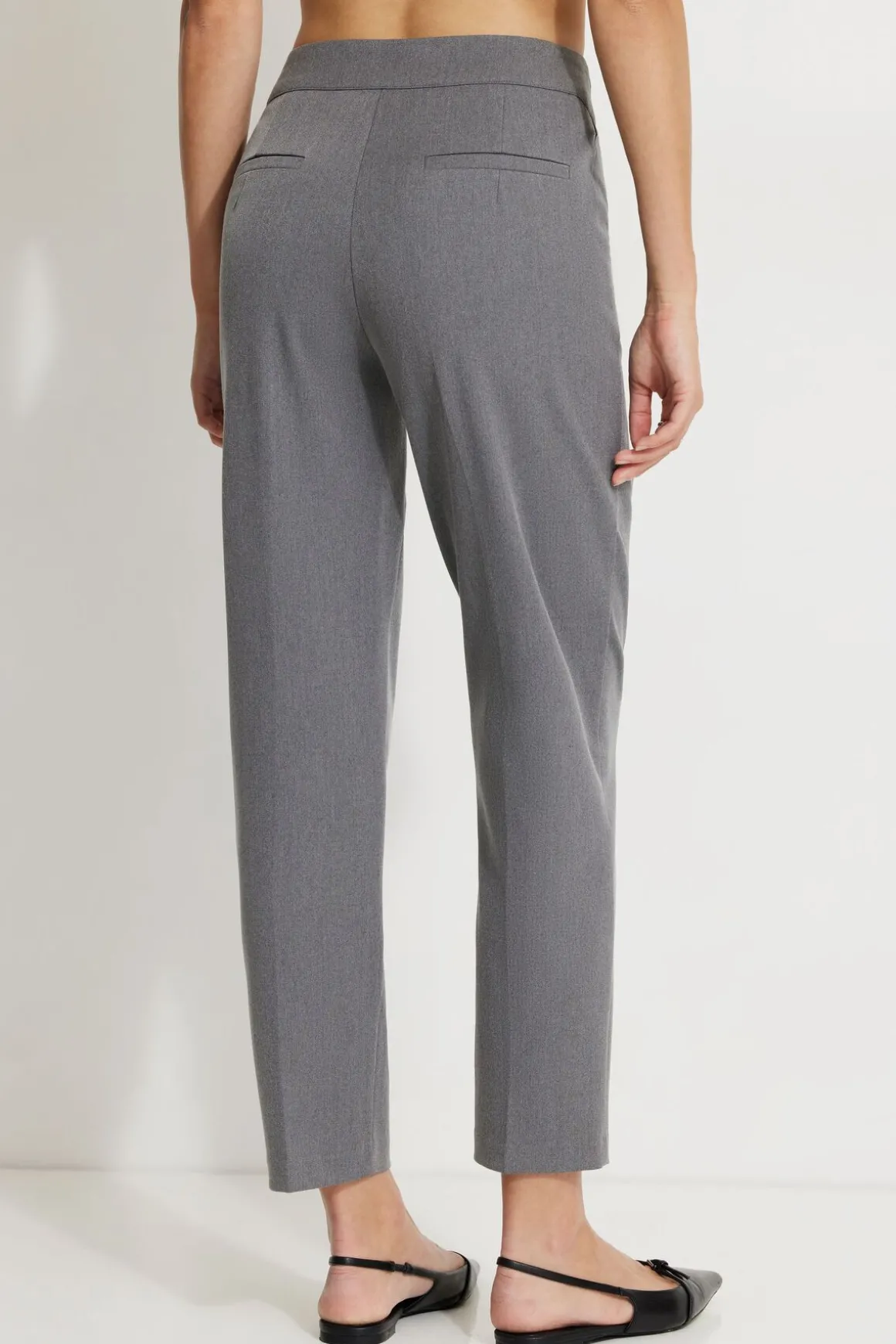 Pants | Slim Leg Pants-Dynamite Emily Tailored Slim Ankle Pants Gray