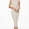 Dresses & Jumpsuits | Bestselling Dresses-Dynamite Emma Mock Neck Midi Dress Brown