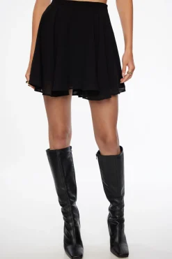 Skirts & Skorts | Skirts-Dynamite Everlee Flounce Mini Skirt Black
