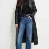 Coats & Jackets | Classic Coats-Dynamite Faux Leather Blazer Coat Black