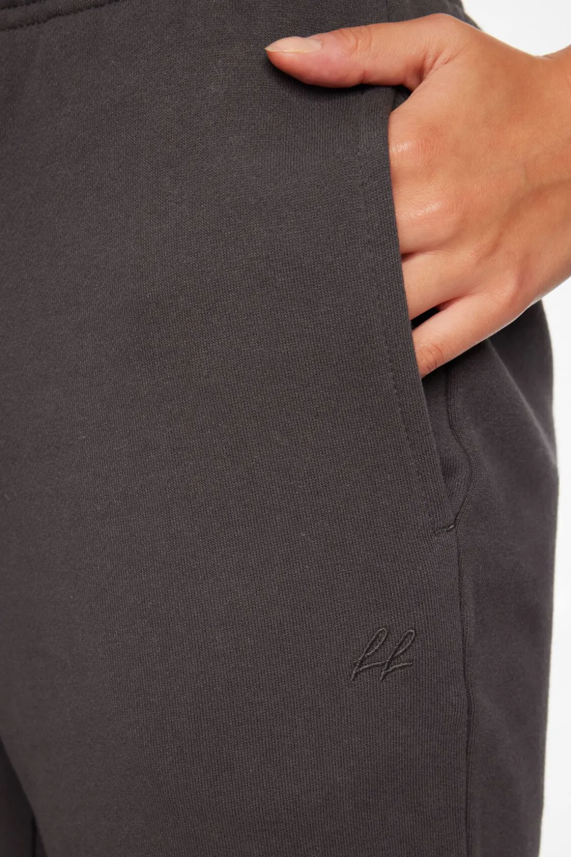 Pants-Dynamite Fleece Jogger Pants Gray