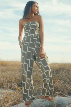 Pants | Wide Leg Pants-Dynamite Flo Wide Leg Linen Pants Green