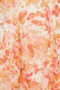 Skirts & Skorts | Skirts-Dynamite Floral Flare Mini Skirt Coral