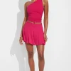 Skirts & Skorts | Skirts-Dynamite Flowy Mini Skort Pink