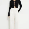 Pants | Wide Leg Pants-Dynamite Fluid Wide Leg Pants Beige