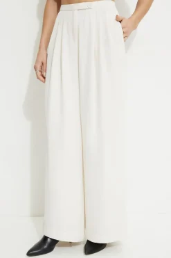 Pants | Wide Leg Pants-Dynamite Fluid Wide Leg Pants Beige