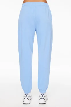 Pants-Dynamite French Terry Fleece Jogger Pants Blue