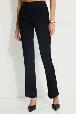 Pants | Online Exclusives-Dynamite Front Seam Bootcut Pants BLACK