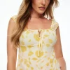 Blouses & Tops | Blouses & Tops-Dynamite Gathered Cap Sleeve Blouse Yellow