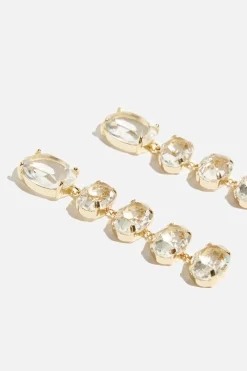 Earrings-Dynamite Gem Drop Earrings White