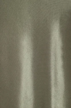 Dresses & Jumpsuits | Midi & Maxi Dresses-Dynamite Geneva Satin Maxi Slip Dress Gray
