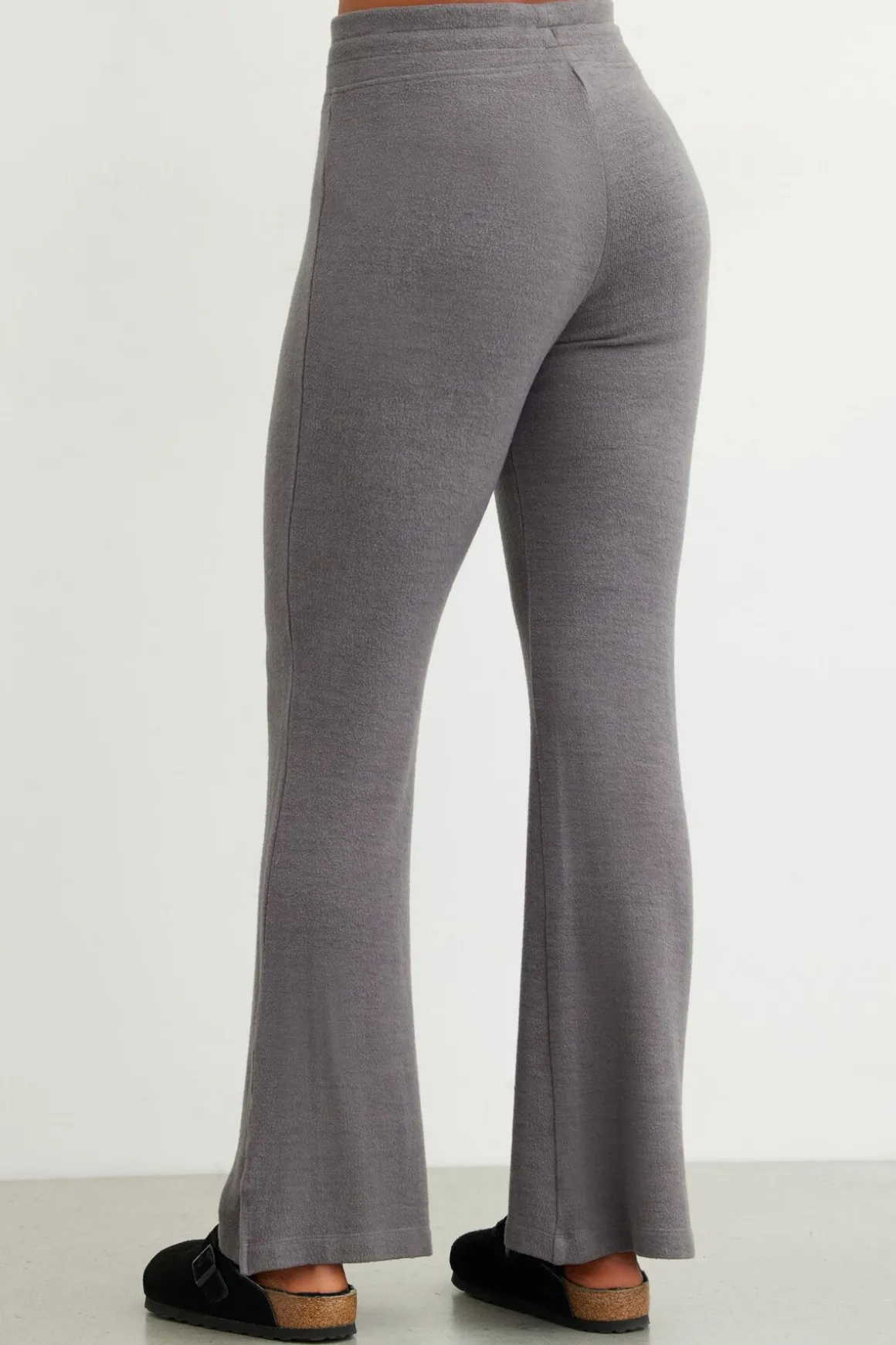 Pants-Dynamite Hacci Flared Pants Gray