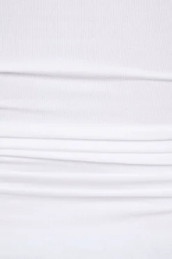 Tees & Tanks | Tees & Tanks-Dynamite Hana Off Shoulder Shirred T Shirt White