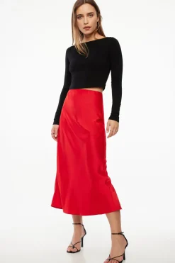Tees & Tanks | Tees & Tanks-Dynamite Havyn Boatneck Jersey Crop Top