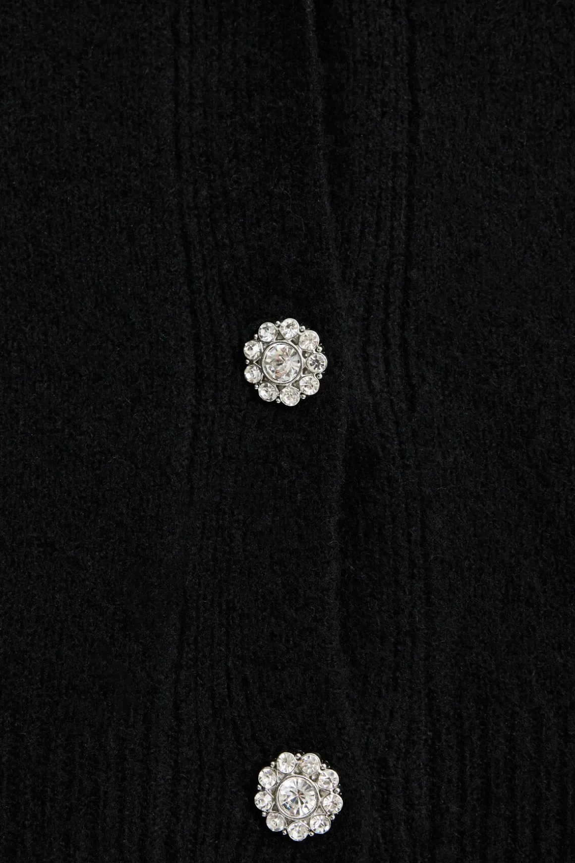 Sweaters & Cardigans | Bestsellers-Dynamite Heavenlyarn™ Abbey Jewel Button Cropped Cardigan Black