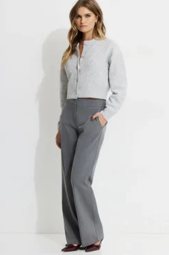 Sweaters & Cardigans | Sweaters-Dynamite Heavenlyarn™ Catherine Crewneck Cardigan Grey