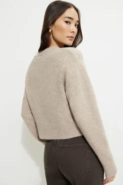 Sweaters & Cardigans | Sweaters-Dynamite Heavenlyarn™ Crewneck Sweater Brown