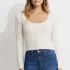 Sweaters & Cardigans | Sweaters-Dynamite Heavenlyarn™ Cropped Cardigan Brown