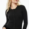 Sweaters & Cardigans | Cardigans-Dynamite Heavenlyarn™ Fitted Cardigan Gray