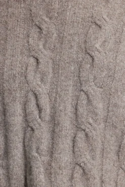 Sweaters & Cardigans | Sweaters-Dynamite Heavenlyarn™ Luana Cable Knit Sweater Brown