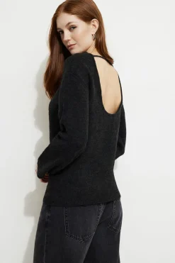Sweaters & Cardigans | Online Exclusives-Dynamite Heavenlyarn™ Open Back Sweater Blue