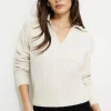 Sweaters & Cardigans | Online Exclusives-Dynamite Heavenlyarn™ Polo Sweater Brown