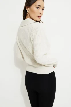 Sweaters & Cardigans | Online Exclusives-Dynamite Heavenlyarn™ Polo Sweater Brown