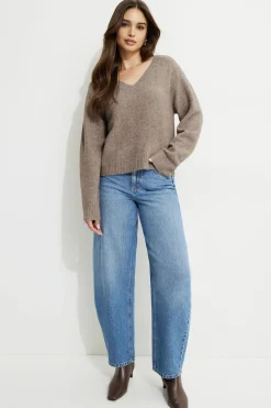Sweaters & Cardigans | Online Exclusives-Dynamite Heavenlyarn™ V-Neck Sweater Brown